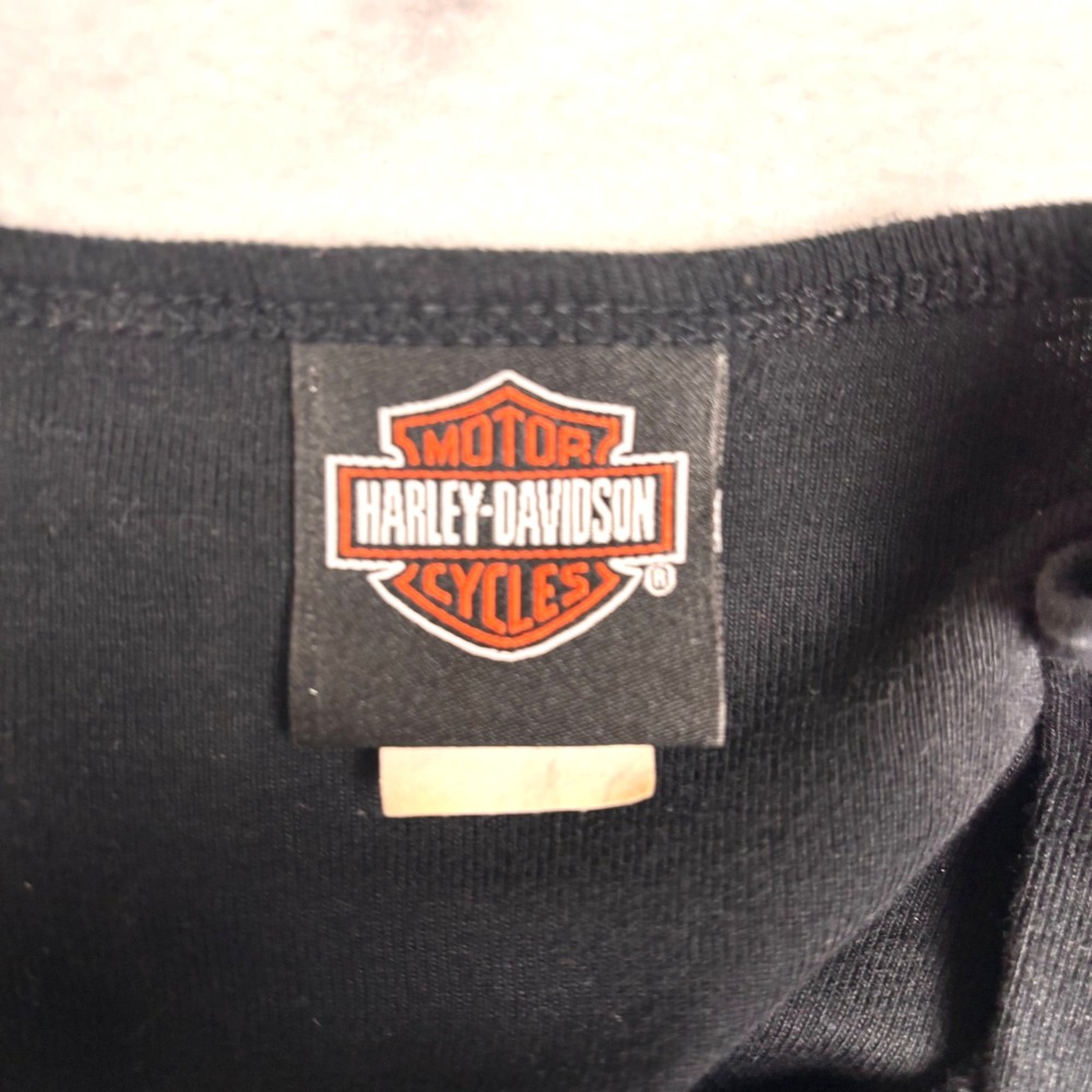 Harley‎ Davidson Sturgis Womens Medium Y2K Grunge Crop RK Stratman Made in USA - Picture 4 of 7